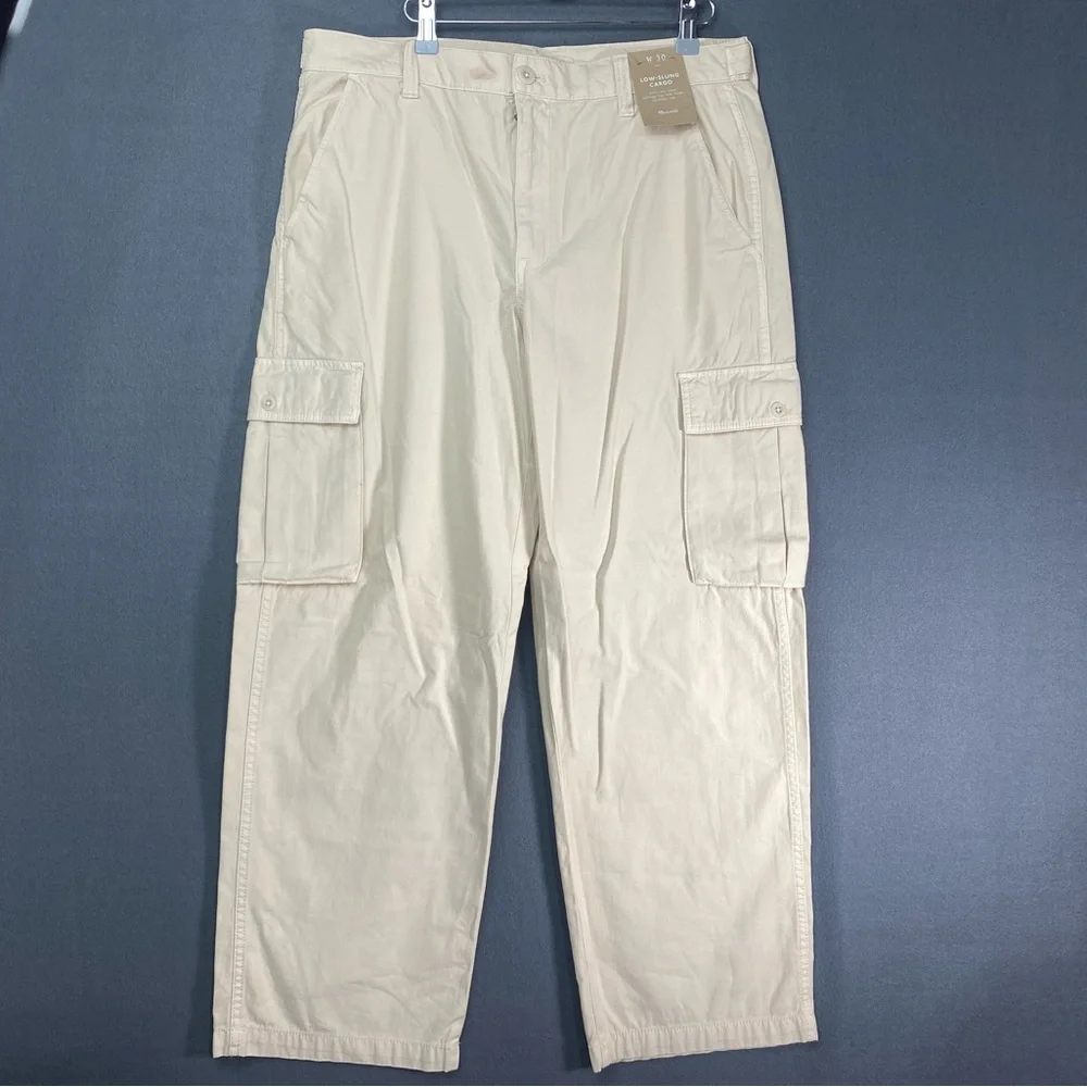 Madewell NWT Low Slung Straight Cargo Pants Size 30 - Picture 2 of 12